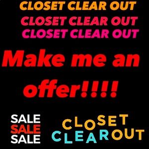 CLOSET CLEAR OUT !!! add bundles and make me offer